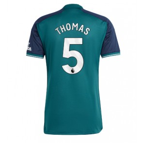 Lacne Muži Futbalové dres Arsenal Thomas Partey #5 2023-24 Krátky Rukáv - Tretina